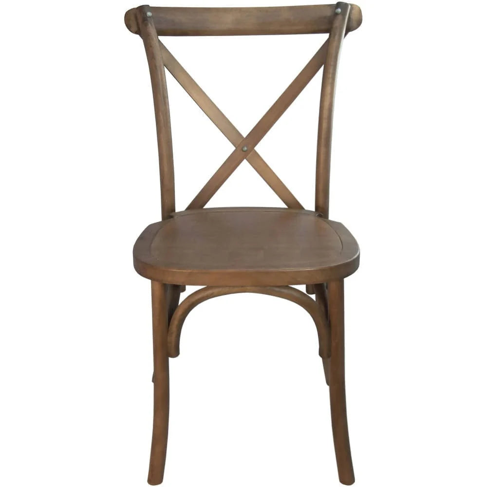 Advantage Dark Driftwood X-Back Chair [X-BACK-BURDRIFT] Pie's Variety Store