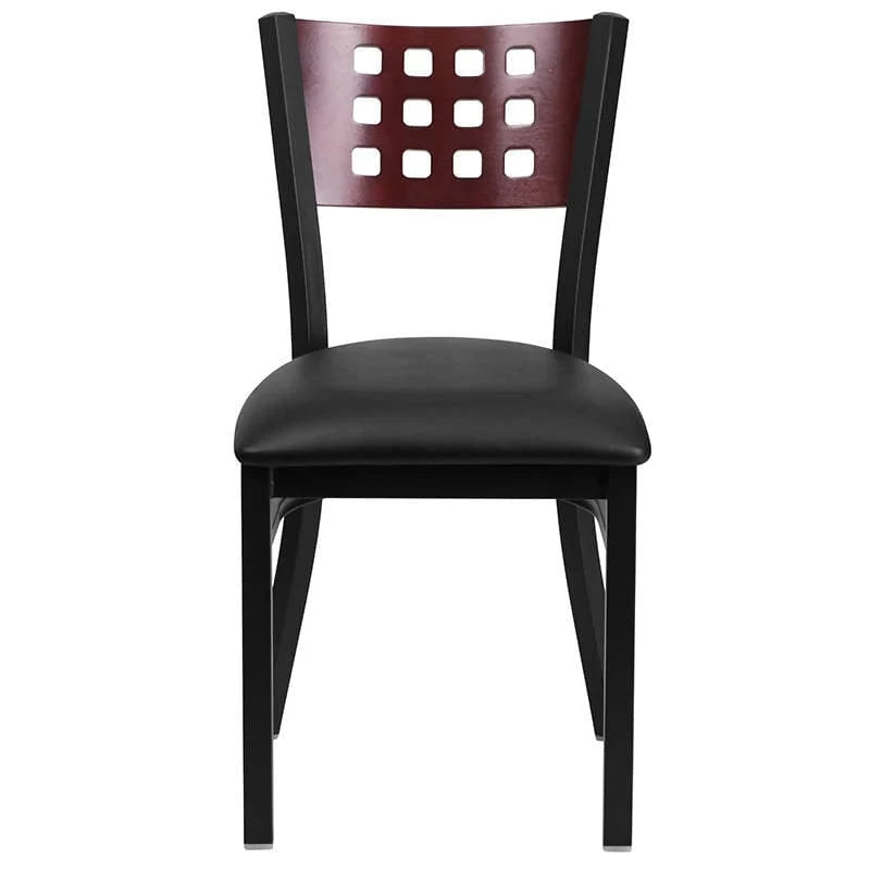  Black Vinyl Seat [XU-DG-60117-MAH-BLKV-GG] Pie's Variety Store