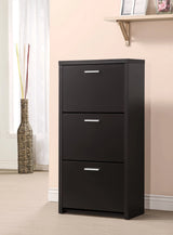 3-Drawer Shoe Cabinet Black - 900604 Pie's Variety Store