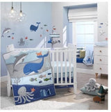 Lambs & Ivy Ocean Blue 4pc Crib Bedding Set Approved by kids. As mothers