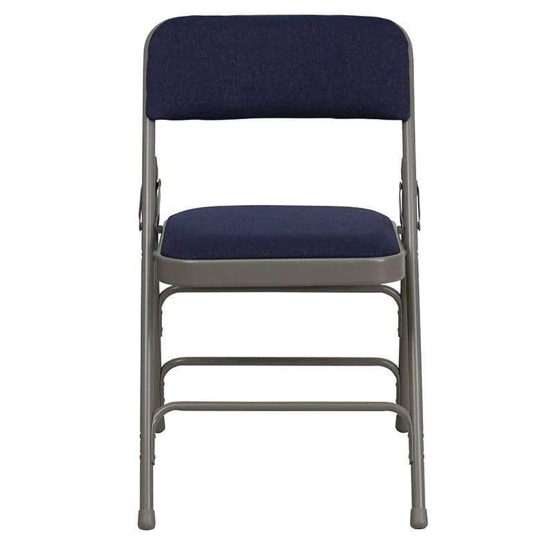 2 Pk. HERCULES Series Curved Triple Braced & Double Hinged Navy Fabric Metal Folding Chair [2-HA-MC309AF-NVY-GG] Fl Furniture