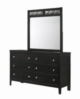 Carlton 6-Drawer Rectangular Dresser Black - 215863 Pie's Variety Store