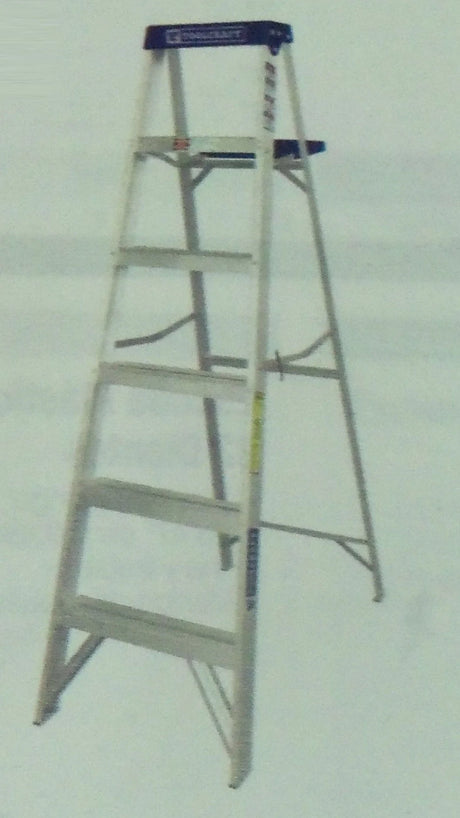 ToolCraft Aluminium Ladder 6 Feet 200 LBS - TC3208 TOOLCRAFT