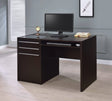Halston 3-Drawer Rectangular Connect-It Office Desk Cappuccino - 800702 Pie's Variety Store