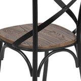 Advantage Dark Driftwood X-Back Chair [X-BACK-BURDRIFT] Pie's Variety Store