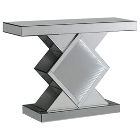 Console Table With LED Lighting Silver - 953333 Pie's Variety Store
