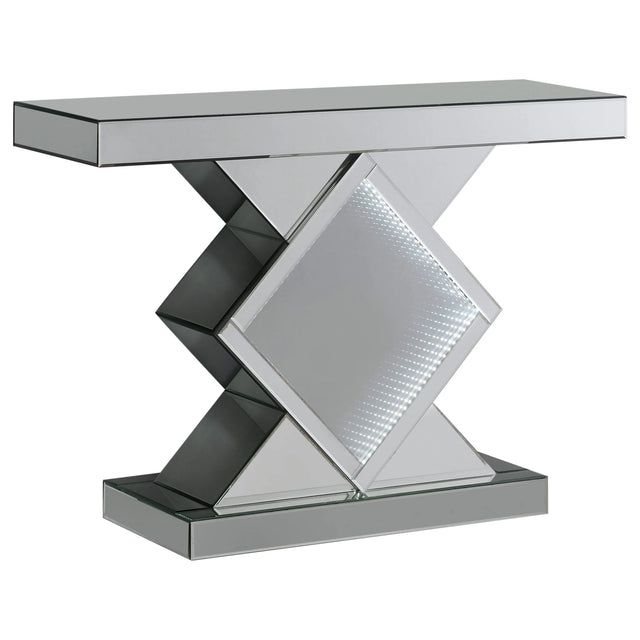 Console Table With LED Lighting Silver - 953333 Pie's Variety Store