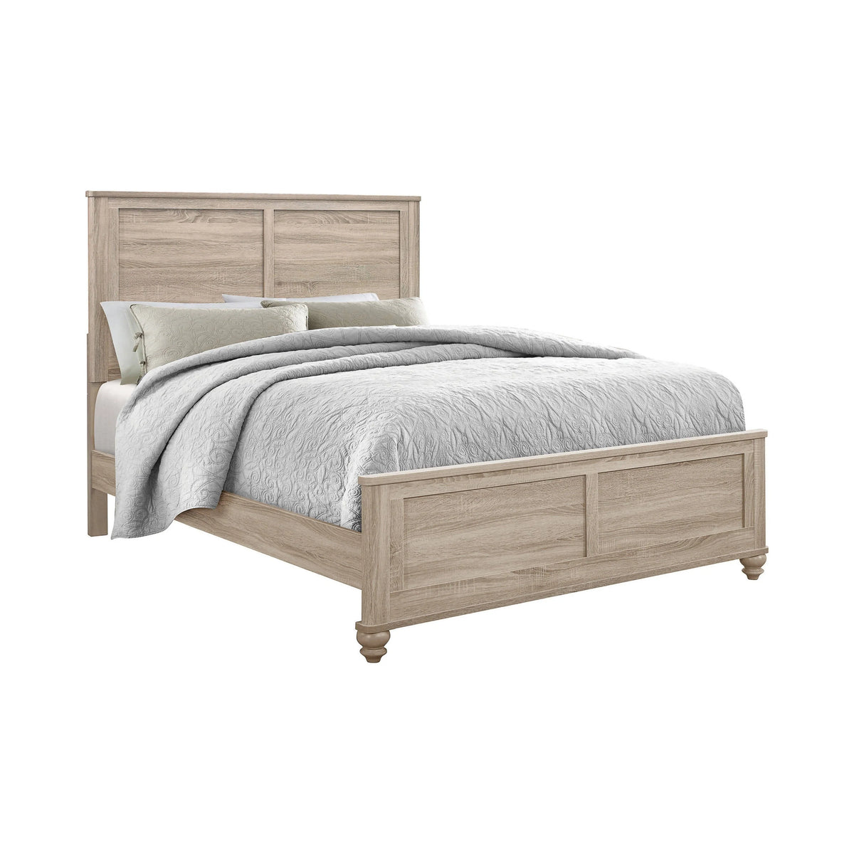 Wenham Queen Panel Bed Natural Oak - 205461Q Pie's Variety Store