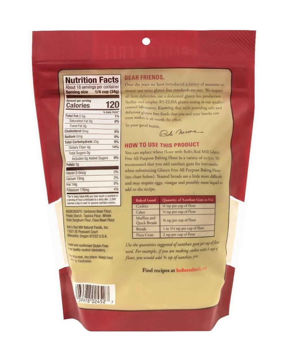 Bob Red Mill All Purpose Flour 22oz - 03997802452 Pie's Variety Store