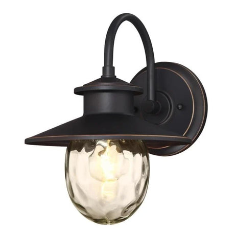 Westinghouse Delmont One-Light Iron And Glass Wall Fixture Lamp Outdoor Light E27