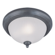 Westinghouse One-Light Indoor Flush-Mount Ceiling Fixture Brushed Nickel Finish Frosted Swirl Glass