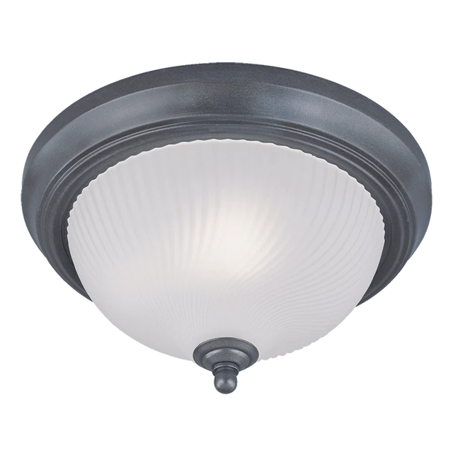Westinghouse One-Light Indoor Flush-Mount Ceiling Fixture Brushed Nickel Finish Frosted Swirl Glass