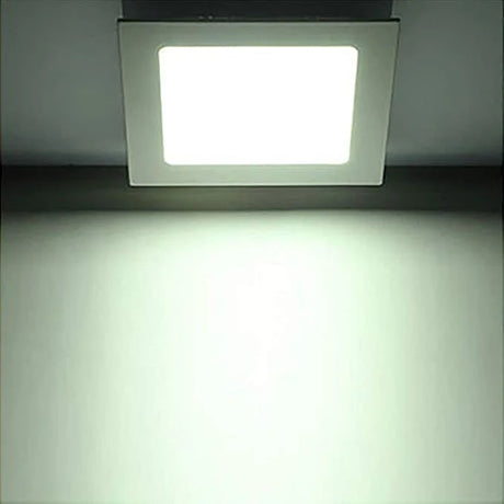 8 Inch Square White Integrated Recessed LED Panels