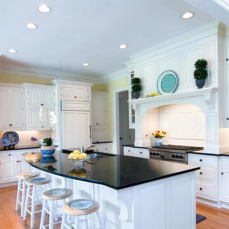 8 Inch Round White Integrated Recessed LED Panels