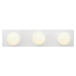 Westinghouse 3 Light White Bath Bar Light Fixture