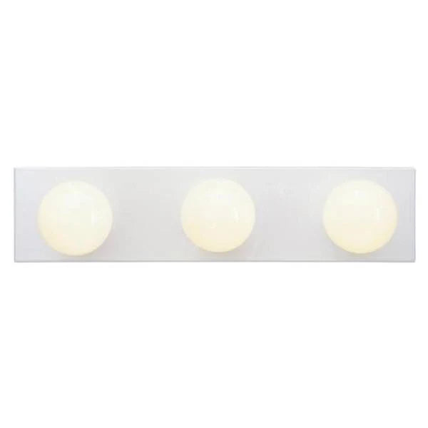 Westinghouse 3 Light White Bath Bar Light Fixture