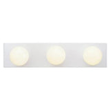 Westinghouse 3 Light White Bath Bar Light Fixture
