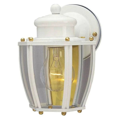 Westinghouse 1 Light Outdoor Wall Lantern with Clear Curved Glass