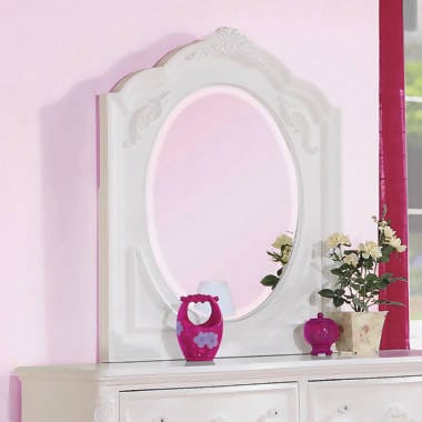 Caroline Framed Mirror White - 400724 Pie's Variety Store