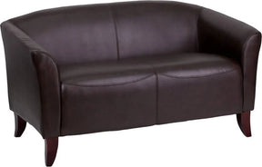 HERCULES Imperial Series Brown LeatherSoft Loveseat - 111-2-BN-GG Pie's Variety Store