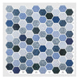 3D Mosaic Morcart Self Adhesive Tile Wall Sticker Backsplash - 12" x 12" DIY for Bathrooms