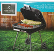 GIBSON CATARI PORTABLE BBQ GRILL 18" BLACK WITH HANDLE Bulk Buy - 2 Pcs Per Case - Mega Bulk Buys