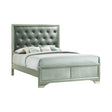 Salford Eastern King Panel Bed Metallic Sterling And Charcoal Grey - 222721KE Pie's Variety Store