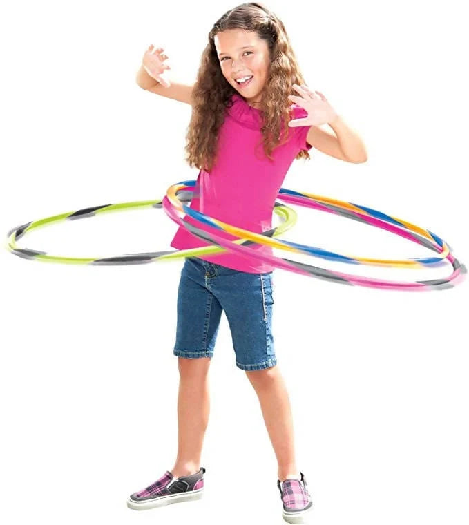 BULK BUYS HULA HOOP ASST STRIPED COLORS 27"- 48 pcs Mega Bulk Buys