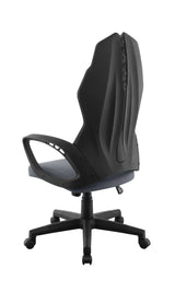 Upholstered Office Chair Dark Grey And Black - 881366 Pie's Variety Store