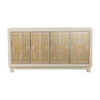 Rectangular 4-Door Accent Cabinet White And Gold - 953416 Pie's Variety Store