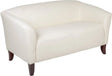 HERCULES Imperial Series Ivory LeatherSoft Loveseat - 111-2-WH-GG Pie's Variety Store