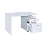 Irving 2-Drawer Office Desk With Cabinet Cappuccino - 800109 Pie's Variety Store