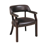 Upholstered Office Chair With Nailhead Trim Blue - 511N Pie's Variety Store