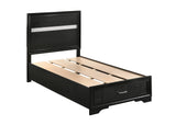 Miranda Twin Storage Bed Black - 206361T Pie's Variety Store