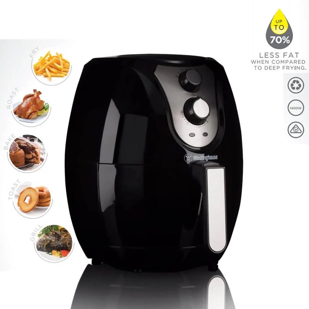Bulk Buys - WESTINGHOUSE 3.5L AIR FRYER BLACK- 2pc in Case Mega Bulk Buys