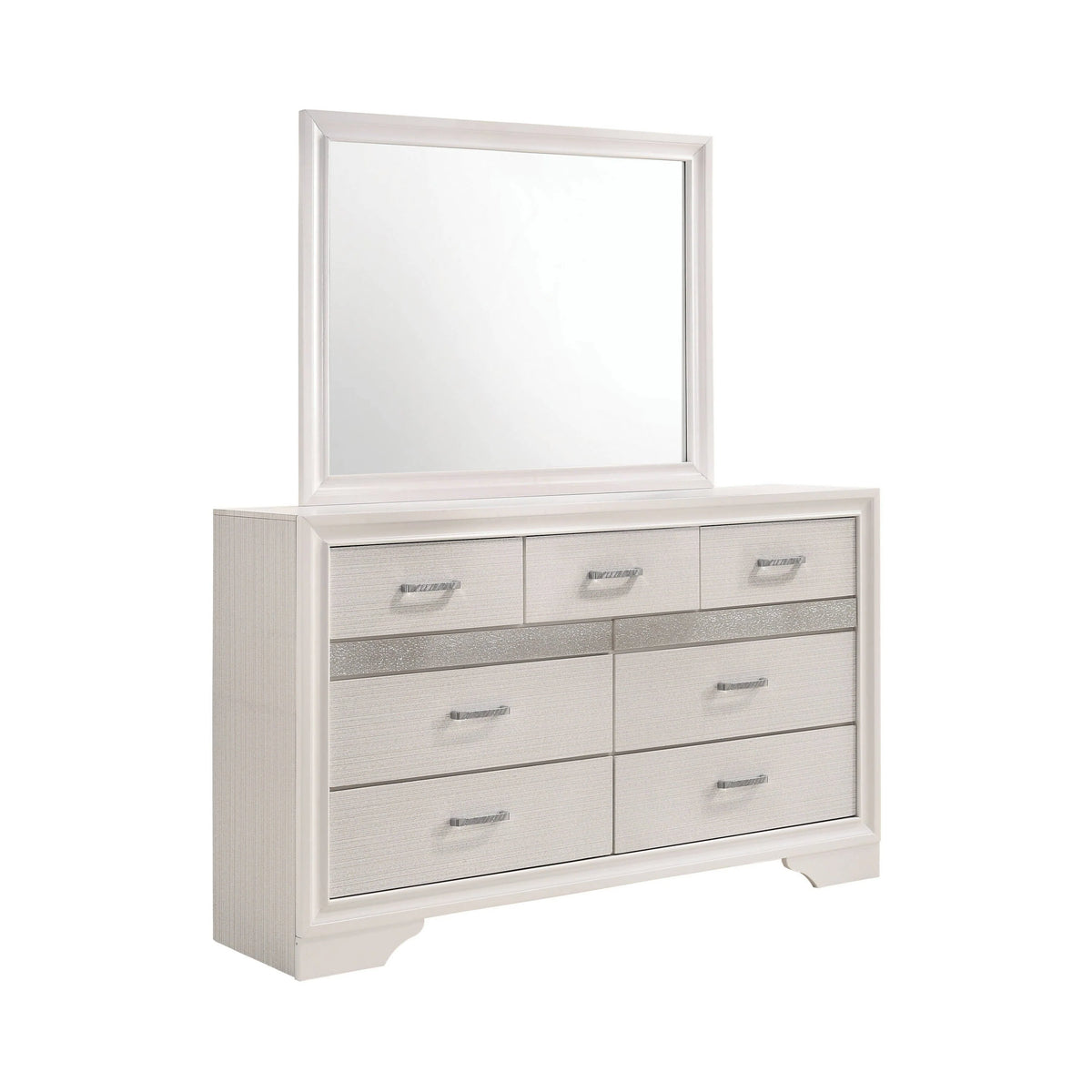 Miranda Queen 2-Drawer Storage Bed White 4PC Set - SET4PC205111Q Pie's Variety Store