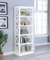Johansson 5-Shelf Bookcase Antique White - 801383 coastmega
