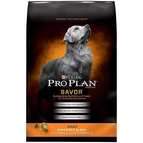 Purina Pro Plan Savor Adult Shredded Blend Chicken & Rice Dog Food