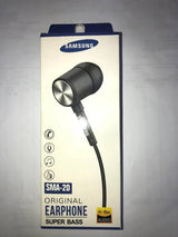 Samsung- Original Earphone Super Bass -Intelligent Mobile Phone. The headphones have been designed with comfort as a priority and feature soft rubber ear tips that fit ergonomically in the ear directing sound to the optimal part of the ear.-SMA-20 Ravi Singh