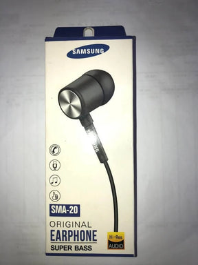 Samsung- Original Earphone Super Bass -Intelligent Mobile Phone. The headphones have been designed with comfort as a priority and feature soft rubber ear tips that fit ergonomically in the ear directing sound to the optimal part of the ear.-SMA-20 Ravi Singh