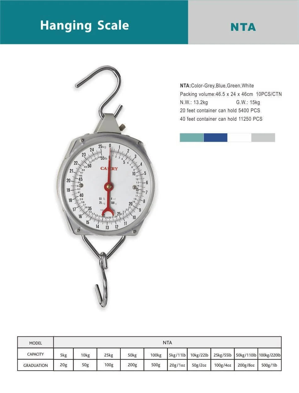 Camry 50kg/110lb Hanging Scale - NTA Elegant AccScents