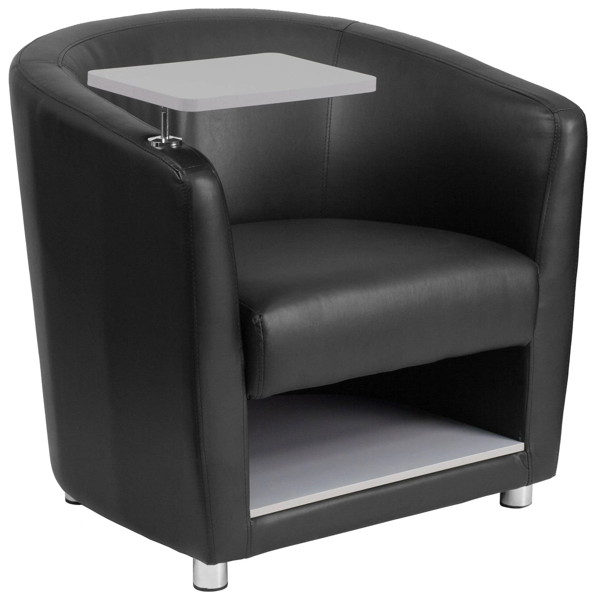 Chrome Legs and Under Seat Storage - BT-8220-BK-GG A-Z Store Nadia