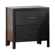 Grove 2-Drawer Nightstand Black - 201652 Pie's Variety Store