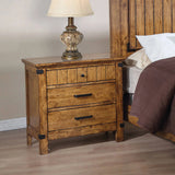 Brenner Queen Panel Bed Rustic Honey 4 PIECE Set - SET4PC205260Q Pie's Variety Store