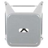30" High Metal Indoor Bar Stool in Silver - Stackable Set of 4 [4-ET-31320-30-SV-R-GG] Fl Furniture