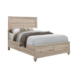 Wenham Eastern King Storage Bed Natural Oak - 205460KE Pie's Variety Store