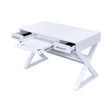Krista 3-Drawer Writing Desk White - 800912 coastmega