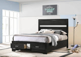 Miranda Full Storage Bed Black - 206361F Pie's Variety Store