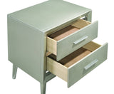 Ramon 2-Drawer Nightstand Metallic Sterling - 222702 Pie's Variety Store