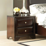 Jaxson 2-Drawer Rectangular Nightstand Cappuccino - 203482 Pie's Variety Store